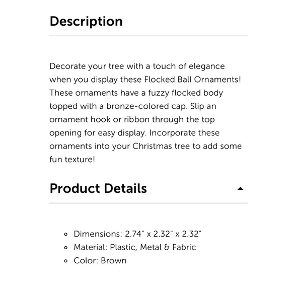 3 SETS Hobby Lobby Flocked Ornaments - Picture 9 of 9